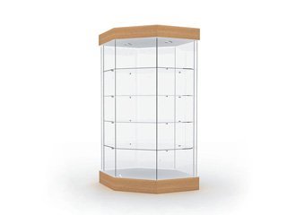 Витрина на основе стекла «Селена» с освещением