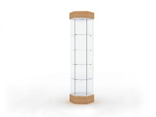 Витрина на основе стекла «Селена» с освещением